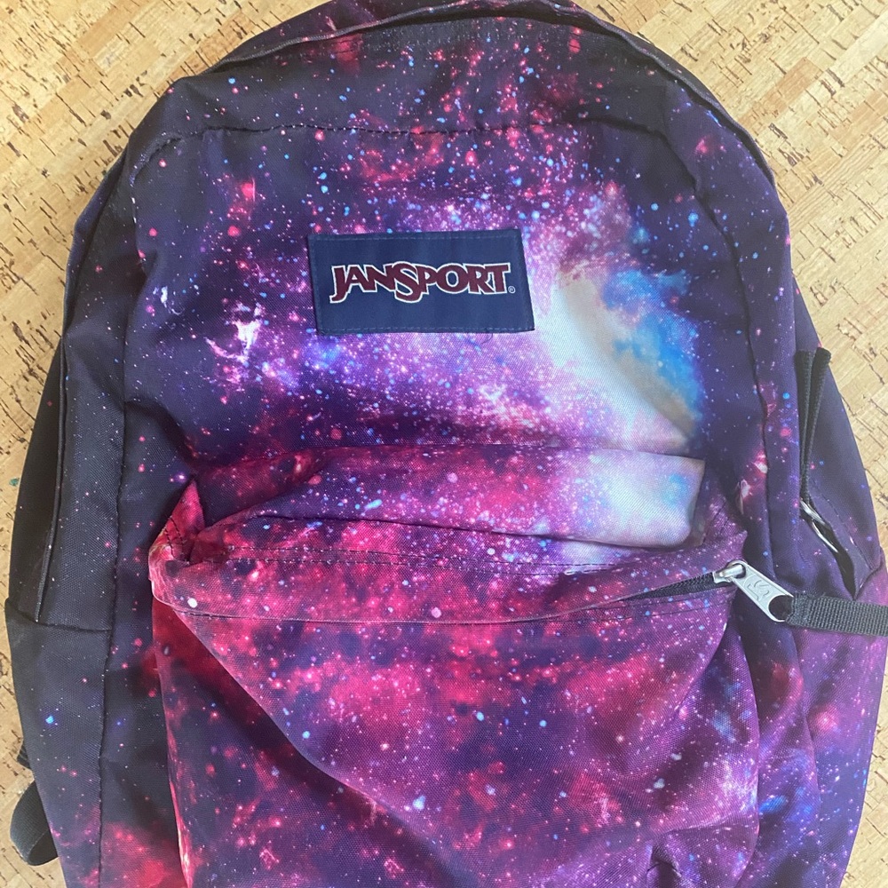 Jansport Superbreak galaxy deep space backpack